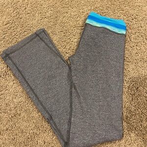 Ivivva Gray Leggings with Blue Accents
